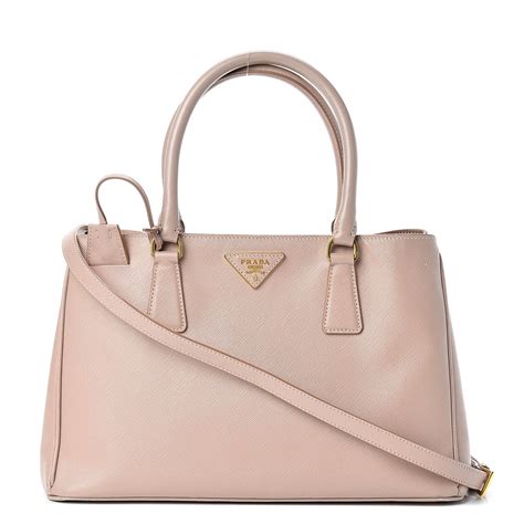 prada saffiano double zip tote cammeo